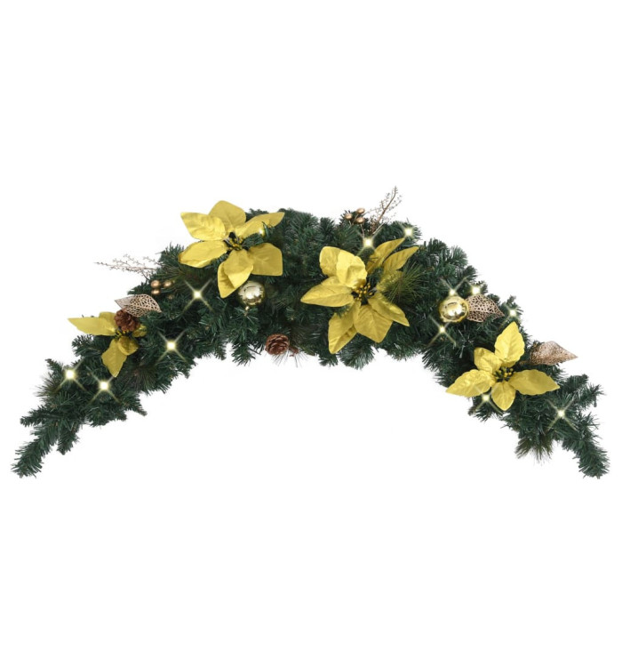 Arche de Noël avec lumières LED Vert 90 cm PVC | Mobilier & Déco