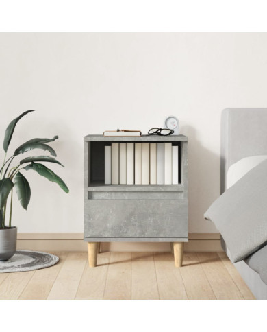 Table de chevet Gris béton 40x35x50 cm | Mobilier & Déco