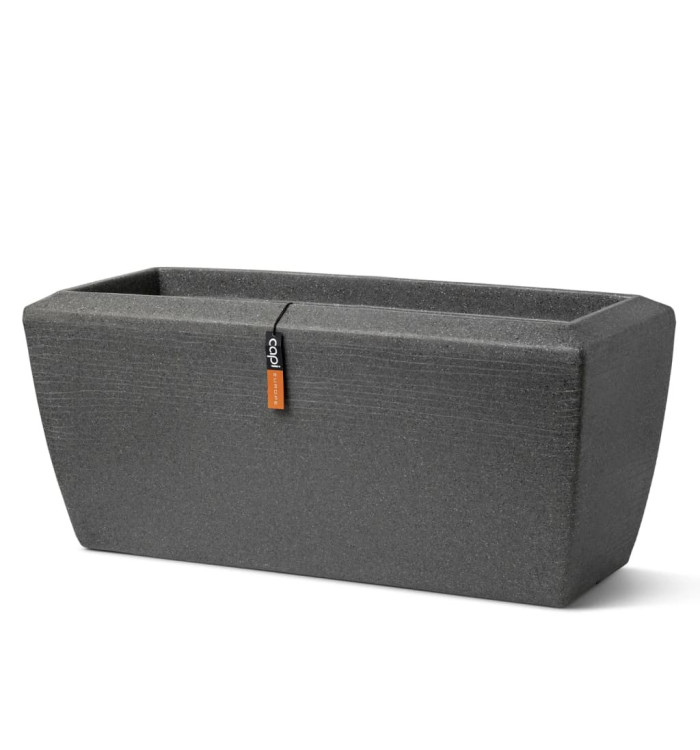 Capi Jardinière rectangulaire Arc Granite 60x35x40 cm Anthracite | Mobilier & Déco