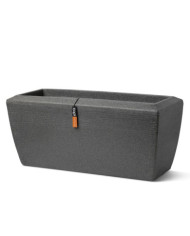 Capi Jardinière rectangulaire Arc Granite 60x35x40 cm Anthracite | Mobilier & Déco