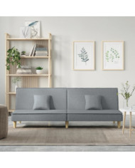 Canapé-lit à gris clair tissu | Mobilier & Déco
