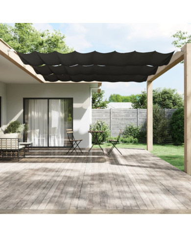 Auvent vertical Anthracite 140x600 cm Tissu oxford | Mobilier & Déco