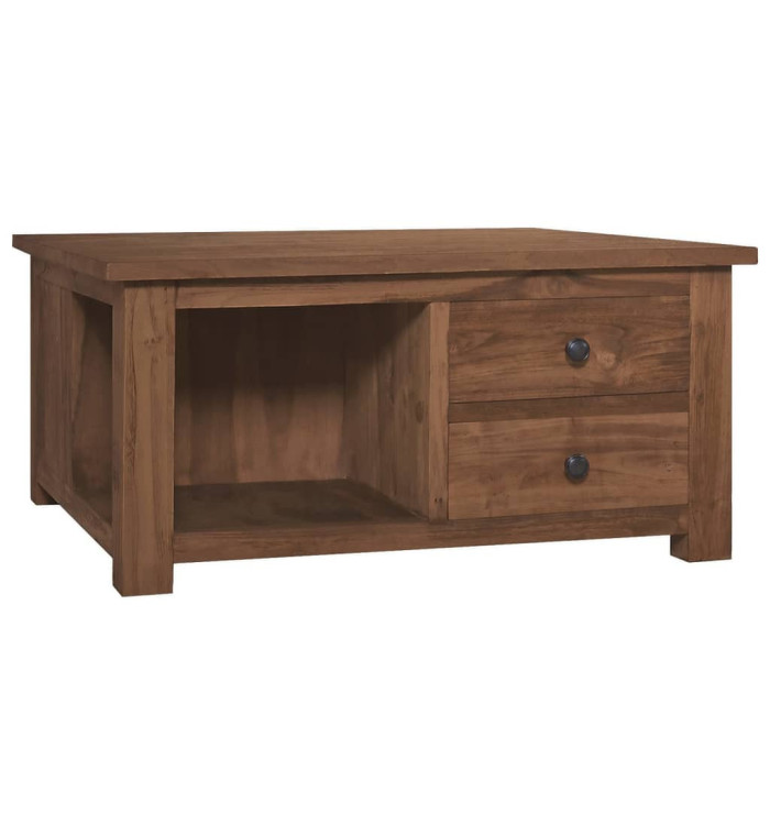 Table basse 68x68x33 cm Bois de teck solide | Mobilier & Déco