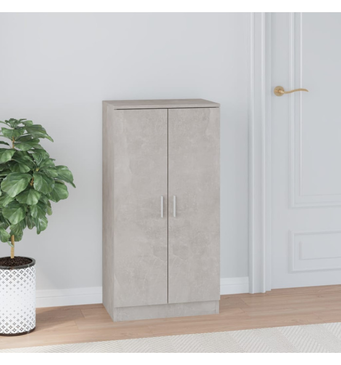 Armoire à chaussures Gris béton 55x35x108 cm Bois d'ingénierie | Mobilier & Déco