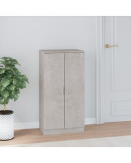 Armoire à chaussures Gris béton 55x35x108 cm Bois d'ingénierie | Mobilier & Déco