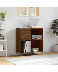 Armoire à disques chêne marron 84,5x38x89 cm bois d'ingénierie | Mobilier & Déco