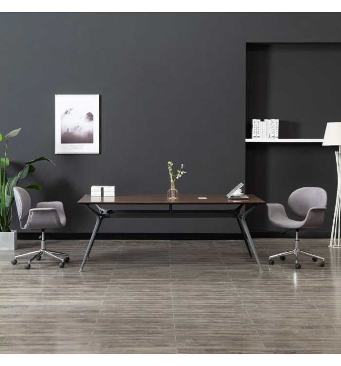 Chaise pivotante à manger Gris Tissu | Mobilier & Déco
