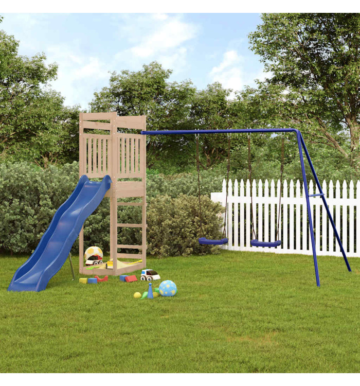 Ensemble de jeu d'extérieur bois de pin massif | Mobilier & Déco