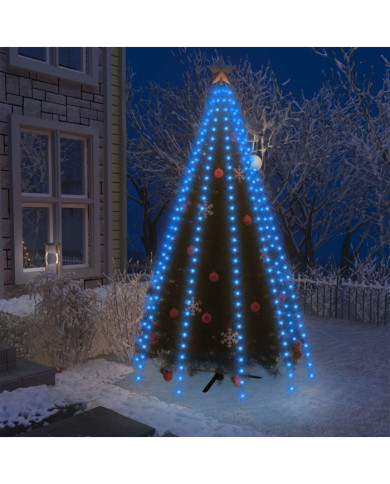 Guirlande lumineuse d'arbre de Noël 300 LED Bleu 300 cm | Mobilier & Déco