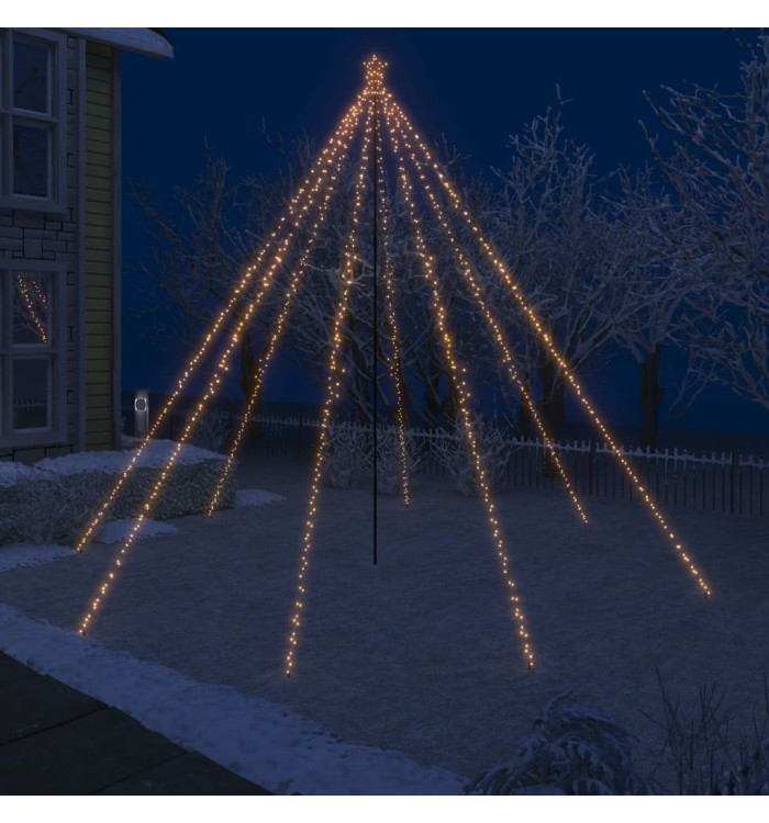 Lumières d'arbre de Noël Intérieur/Extérieur 800 LED 5 m | Mobilier & Déco