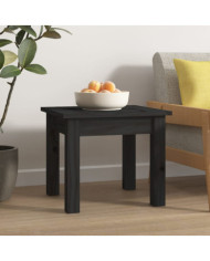 Table basse Noir 35x35x30 cm Bois massif de pin | Mobilier & Déco