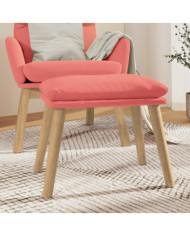 Repose-pied Rose 45x29,5x35 cm Velours | Mobilier & Déco