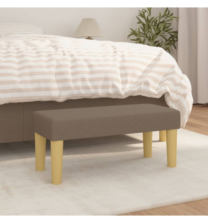 Banc Taupe 70x30x30 cm Tissu | Mobilier & Déco
