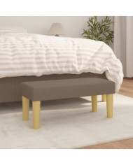 Banc Taupe 70x30x30 cm Tissu | Mobilier & Déco