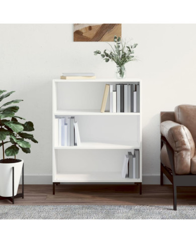 Bibliothèque blanc 69,5x32,5x90 cm bois d'ingénierie | Mobilier & Déco