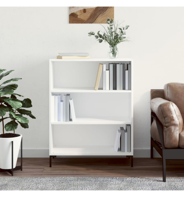 Bibliothèque blanc 69,5x32,5x90 cm bois d'ingénierie | Mobilier & Déco