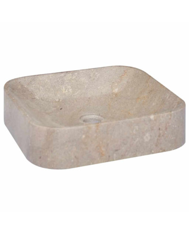 Lavabo Gris 40x40x10 cm Marbre | Mobilier & Déco