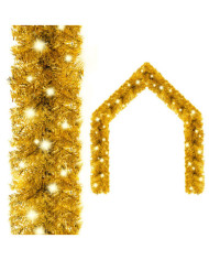 Guirlande de Noël avec lumières LED 5 m Doré | Mobilier & Déco