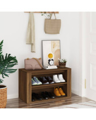 Étagère à chaussures Chêne marron 75x35x45 cm Bois d'ingénierie | Mobilier & Déco