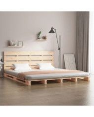 Cadre de lit sans matelas 160x200 cm bois massif de pin | Mobilier & Déco