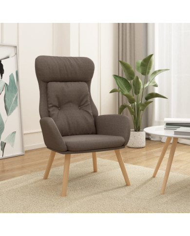 Chaise de relaxation Taupe Tissu | Mobilier & Déco