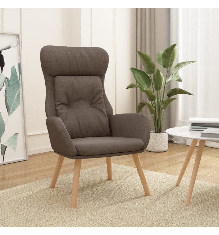Chaise de relaxation Taupe Tissu | Mobilier & Déco