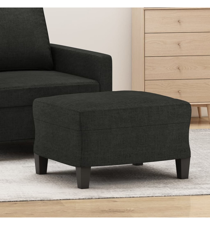 Repose-pied Noir 60x50x41 cm Tissu | Mobilier & Déco