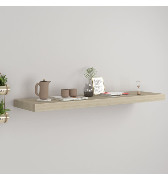 Étagère murale flottante chêne 90x23,5x3,8 cm MDF | Mobilier & Déco