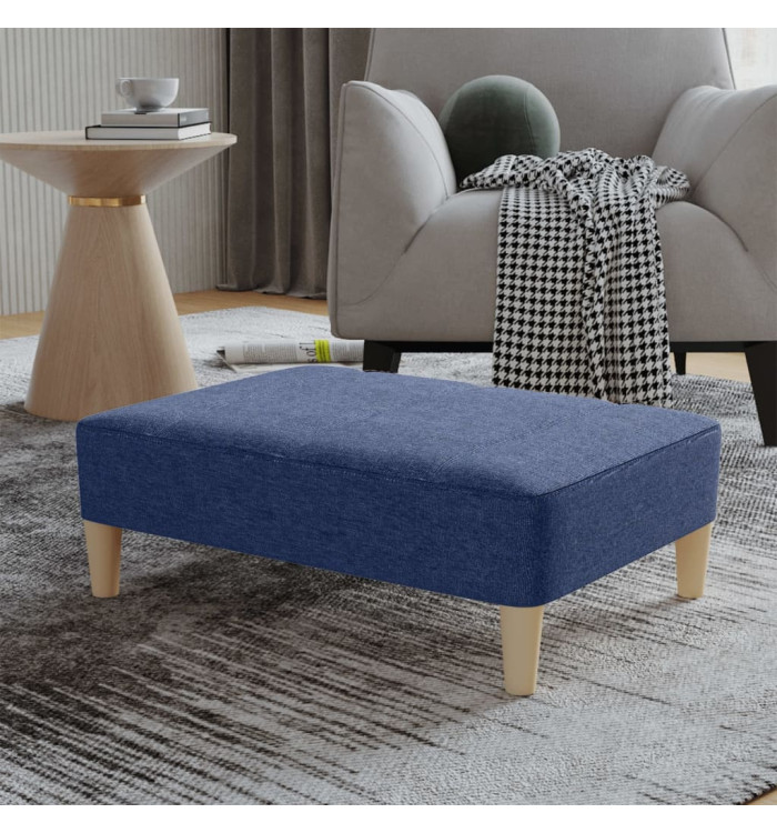 Repose-pied Bleu 78x56x32 cm Tissu | Mobilier & Déco