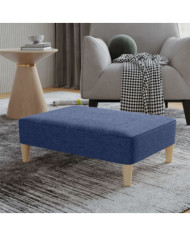 Repose-pied Bleu 78x56x32 cm Tissu | Mobilier & Déco