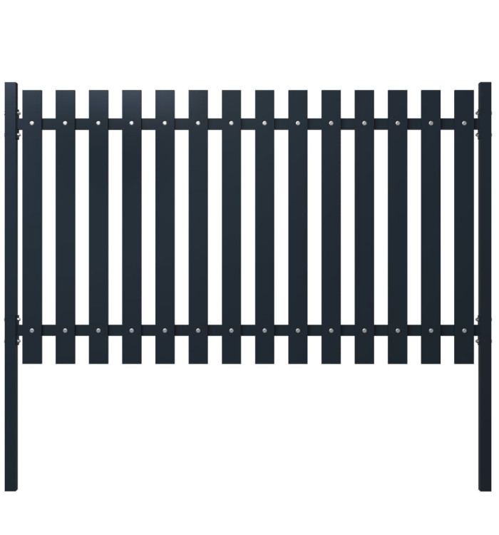 Panneau clôture Anthracite 174,5x100 cm Acier enduit de poudre | Mobilier & Déco