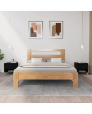 Tables de chevet 2 pcs Noir 50x46x50 cm Bois d’ingénierie | Mobilier & Déco