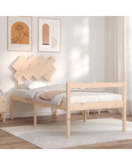 Lit pour personne âgée sans matelas bois massif | Mobilier & Déco