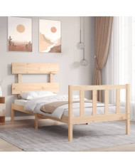 Cadre de lit sans matelas bois de pin massif | Mobilier & Déco