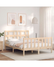 Cadre de lit sans matelas bois de pin massif | Mobilier & Déco