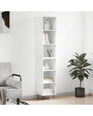 Buffet haut Blanc 34,5x32,5x180 cm Bois d'ingénierie | Mobilier & Déco