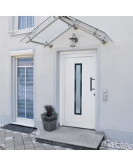 Porte d'entrée Blanc 98x208 cm PVC | Mobilier & Déco