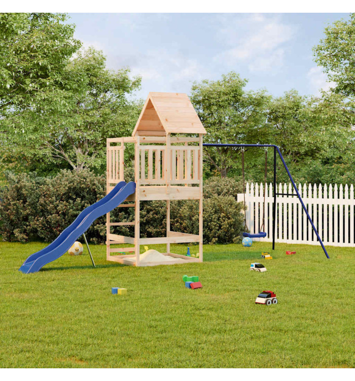 Aire de jeux d'extérieur bois de pin massif | Mobilier & Déco