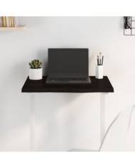 Dessus de bureau marron foncé 60x40x2 cm bois chêne traité | Mobilier & Déco