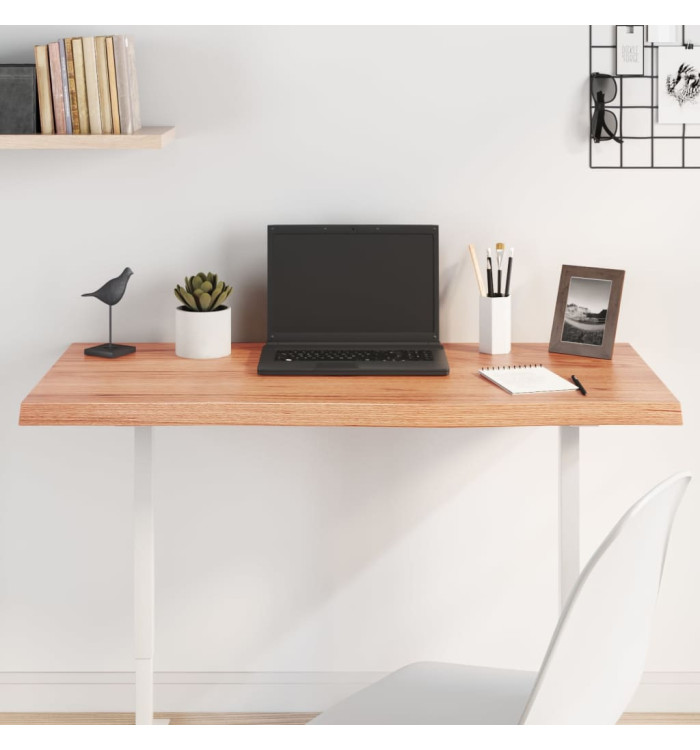 Dessus de table marron clair bois chêne massif traité | Mobilier & Déco