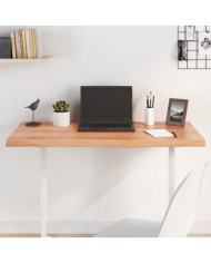 Dessus de table marron clair bois chêne massif traité | Mobilier & Déco