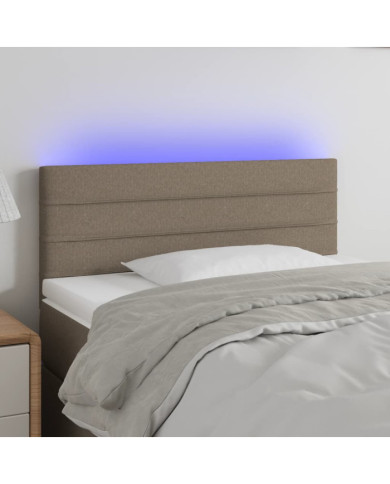 Tête de lit à LED Taupe 80x5x78/88 cm Tissu | Mobilier & Déco