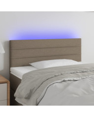 Tête de lit à LED Taupe 80x5x78/88 cm Tissu | Mobilier & Déco