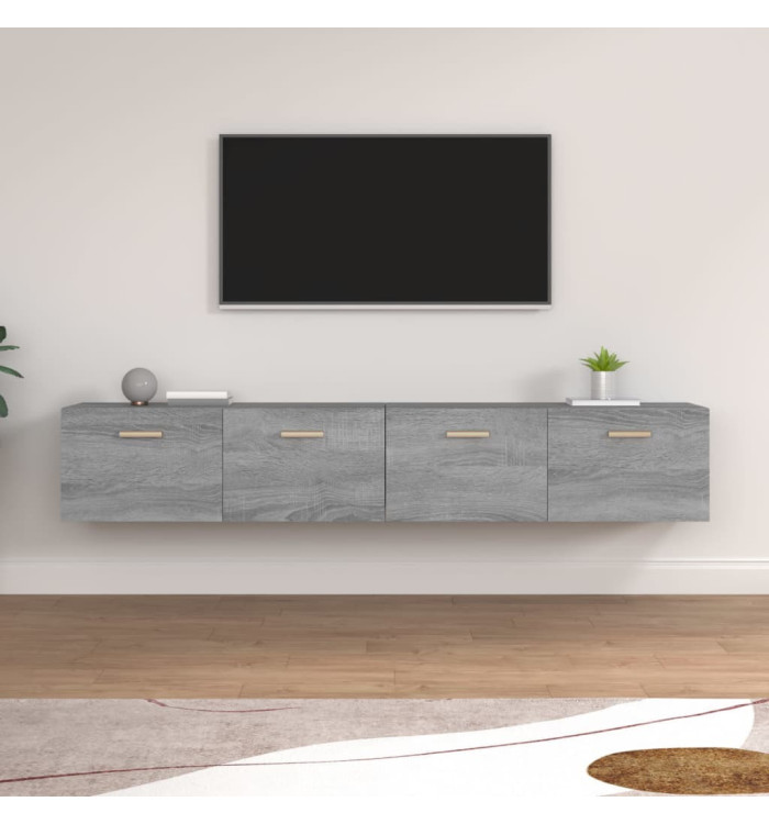 Armoires murales 2 pcs Sonoma gris 100x36,5x35 cm | Mobilier & Déco