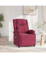 Fauteuil électrique de massage Bordeaux Velours | Mobilier & Déco