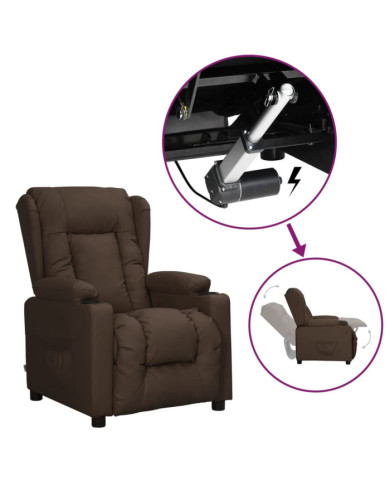 Fauteuil Marron Similicuir | Mobilier & Déco