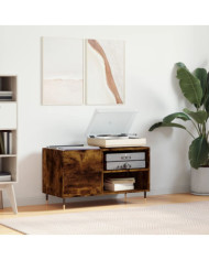 Armoire à disques chêne fumé 85x38x48 cm bois d'ingénierie | Mobilier & Déco
