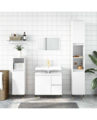 Armoire de salle de bain blanc brillant 65x33x60 cm | Mobilier & Déco