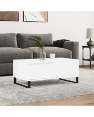 Table basse Blanc 90x50x36,5 cm Bois d'ingénierie | Mobilier & Déco