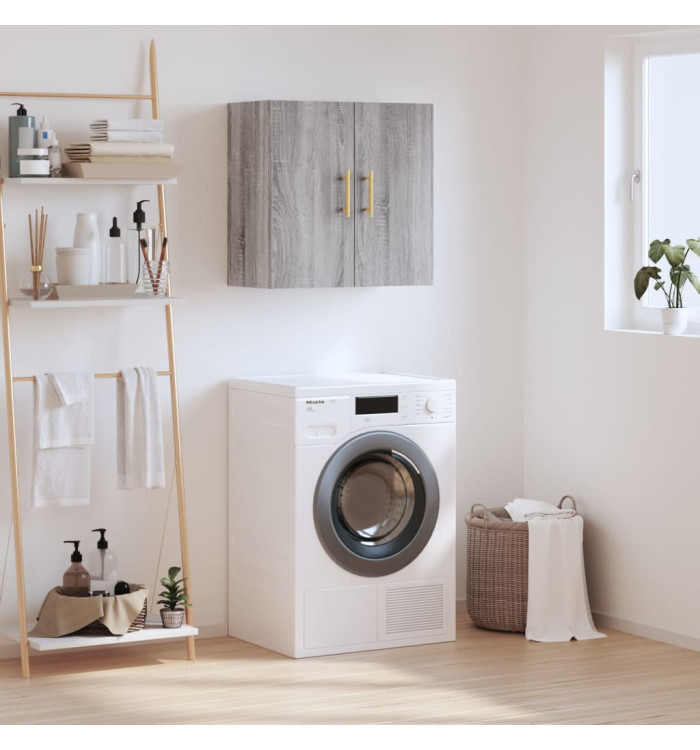 Armoire murale sonoma gris 60x31x60 cm bois d'ingénierie | Mobilier & Déco